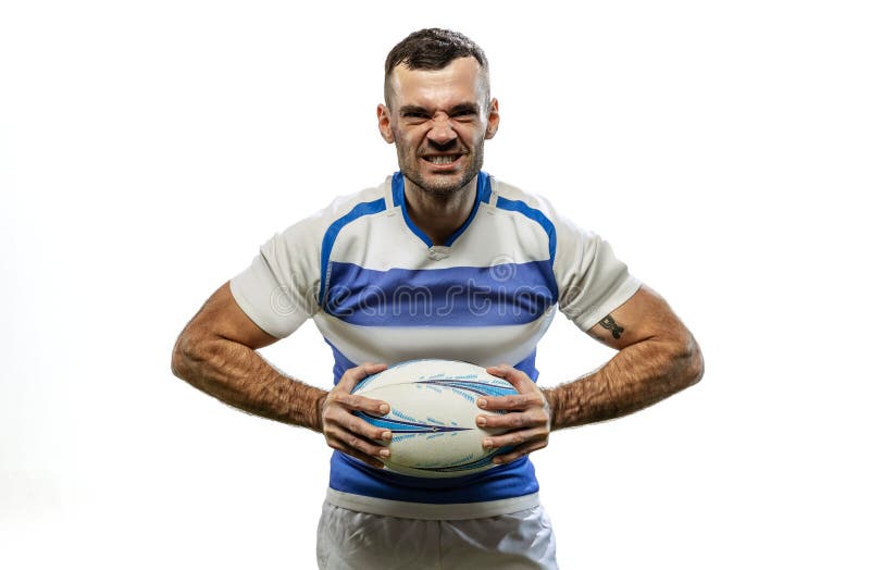 Retrato De Vários Jovens Jogadores De Rugby Segurando Uma Bola De Rúgbi  Enquanto Se Posicionavam Com Os Braços Cruzados Fora Do Ca Foto de Stock -  Imagem de jogador, rubi: 251796016