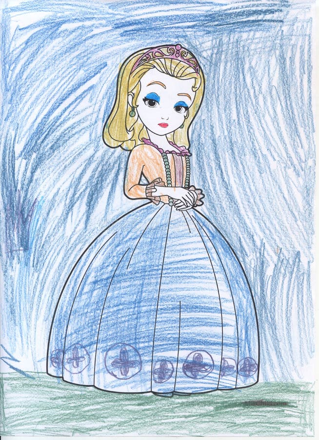 Retrato De La Princesa Avatar Stock de ilustración - Ilustración de azul,  blanco: 57284527