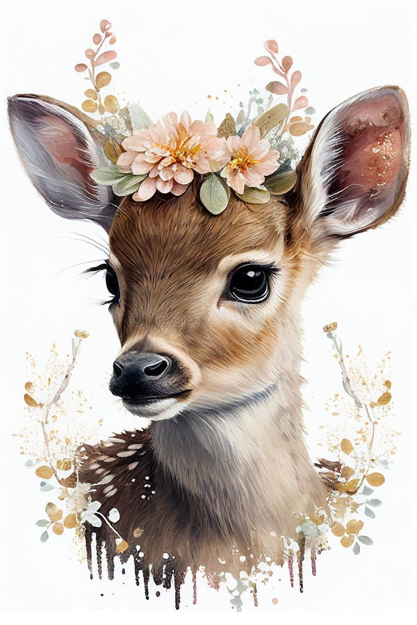 Retrato Do Bebê Bicho-da-água Com Coroa De Flores. Desenho Animado  Personagem Face Safari Animal. Meerkat Colorido Ilustração Stock -  Ilustração de pequeno, jogo: 268783009