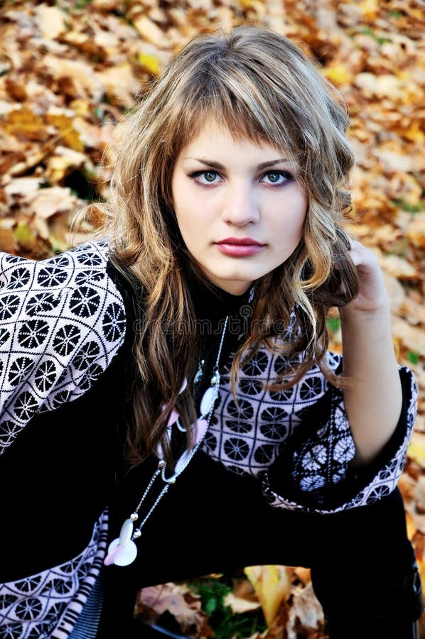 Retrato otoñal imágenes de archivo libres de regalías