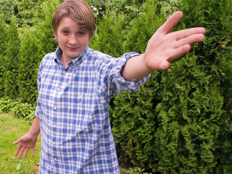 Retrato de um adolescente imagens de stock royalty free