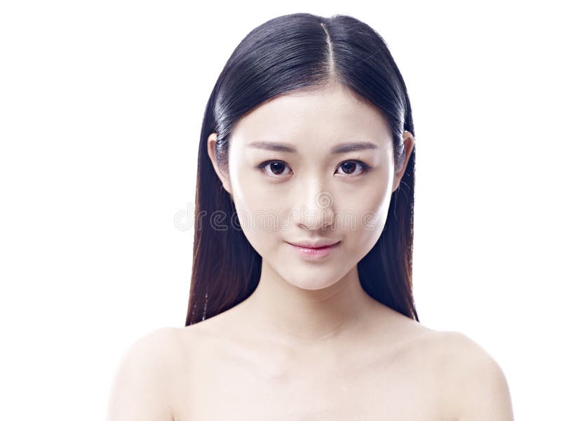Retrato de estúdio de uma jovem asiática imagem de stock