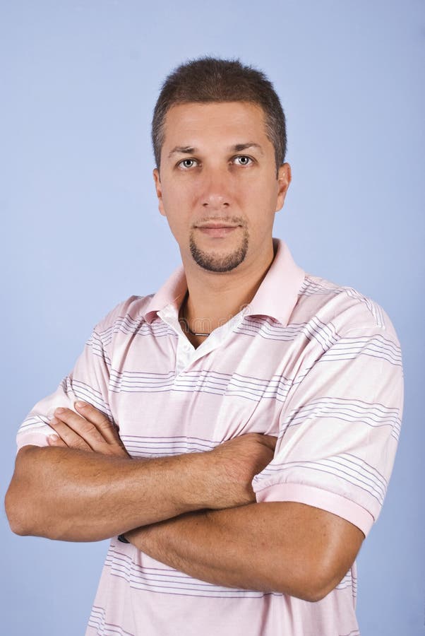 Retrato do homem adulto meados de com barba imagens de stock royalty free Retrato do homem adulto meados de com barba imagens de stock royalty free