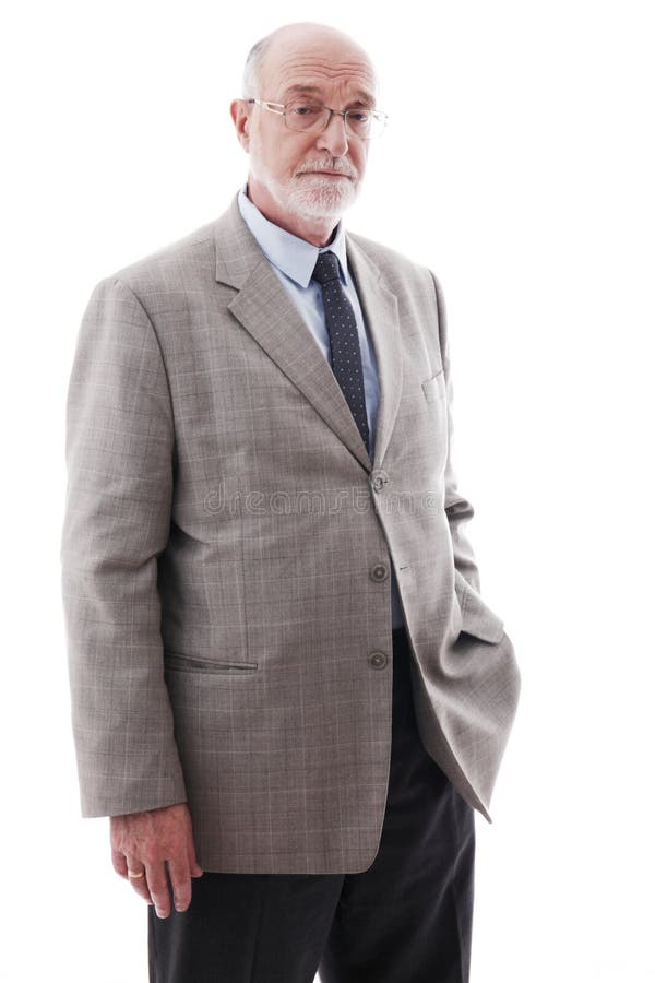 Retrato do homem de negócio sênior foto de stock Retrato do homem de negócio sênior foto de stock