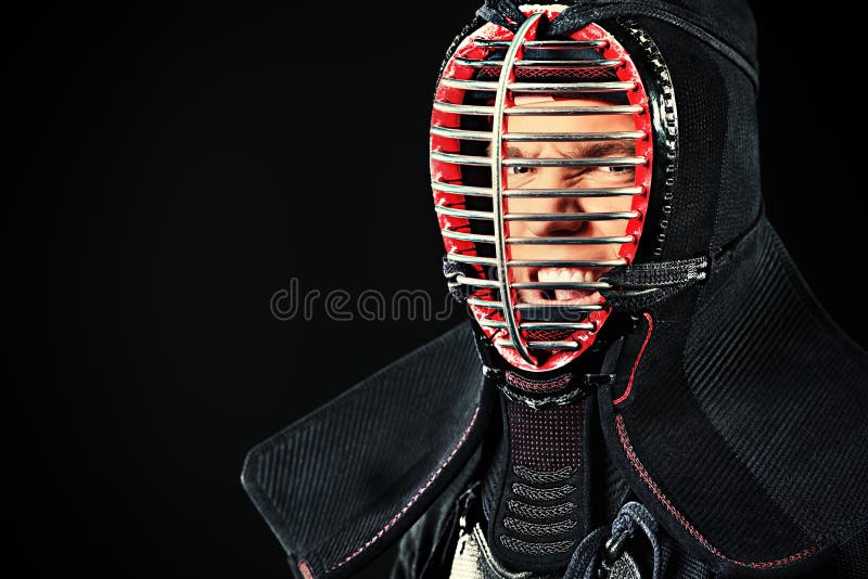 Retrato do kendo imagem de stock royalty free Retrato do kendo imagem de stock royalty free