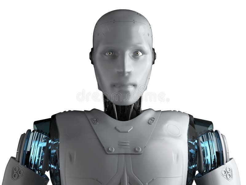 Retrato do robô do Humanoid ilustração do vetor Retrato do robô do Humanoid ilustração do vetor