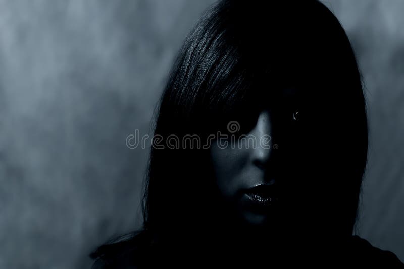 Retrato escuro foto de stock royalty free