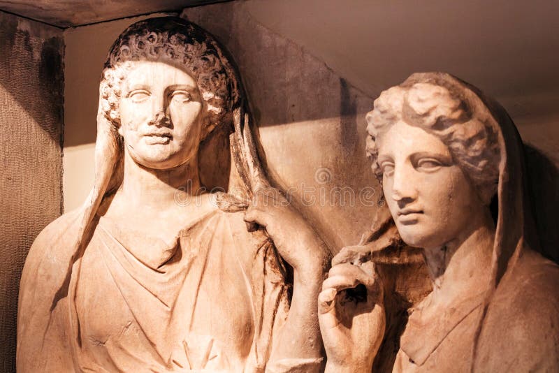 Retrato fêmea da estátua