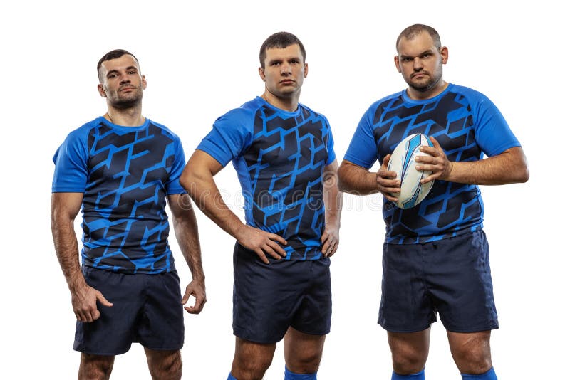 Retrato De Vários Jovens Jogadores De Rugby Segurando Uma Bola De Rúgbi  Enquanto Se Posicionavam Com Os Braços Cruzados Fora Do Ca Foto de Stock -  Imagem de jogador, rubi: 251796016