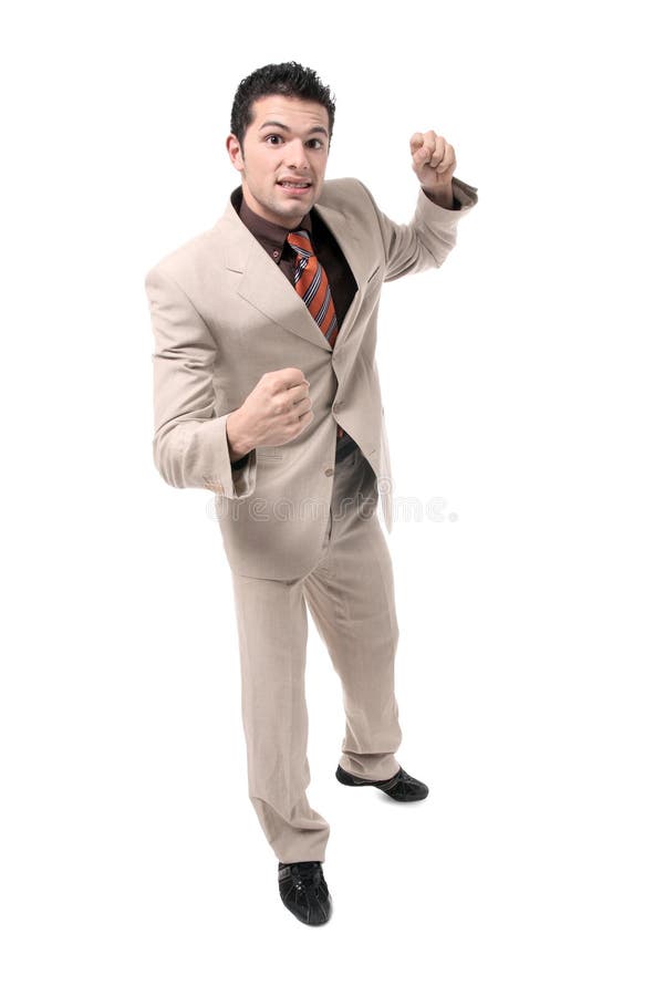 Retrato joven acertado del hombre de negocios imagen de archivo libre de regalías Retrato joven acertado del hombre de negocios imagen de archivo libre de regalías