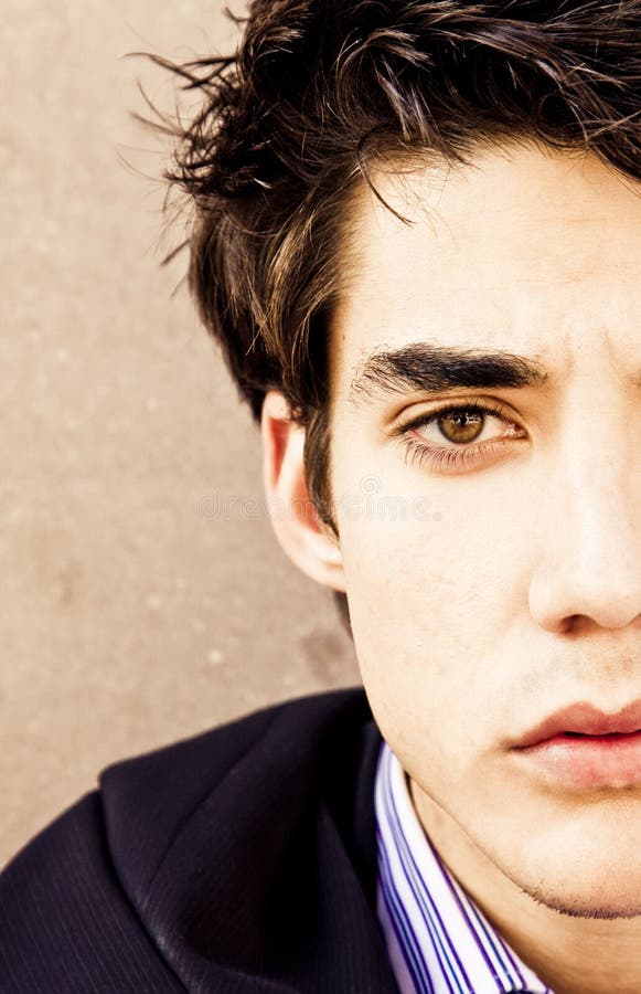 Retrato de empresário em close imagens de stock royalty free