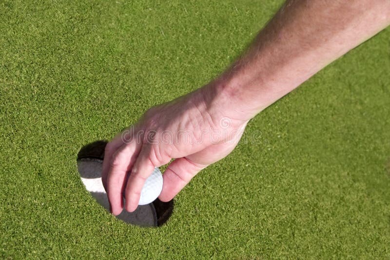 Retrieving a Golf Ball from a Water Hazard Stock Photo Image of stroke, golf 18542600