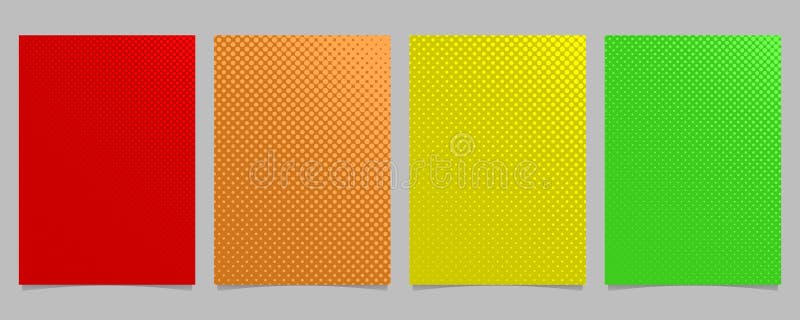 Retro abstract halftone circle pattern flyer template set - vector brochure background graphic with colored dots. Retro abstract halftone circle pattern flyer royalty free illustration Retro abstract halftone circle pattern flyer template set - vector brochure background graphic with colored dots. Retro abstract halftone circle pattern flyer royalty free illustration