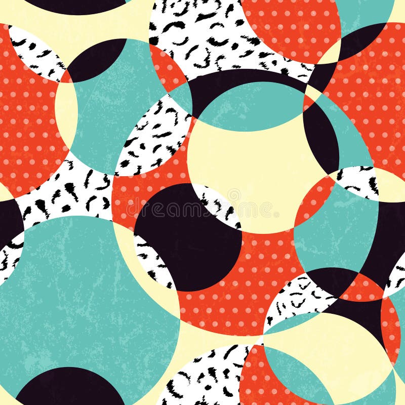 Retro abstract seamless pattern