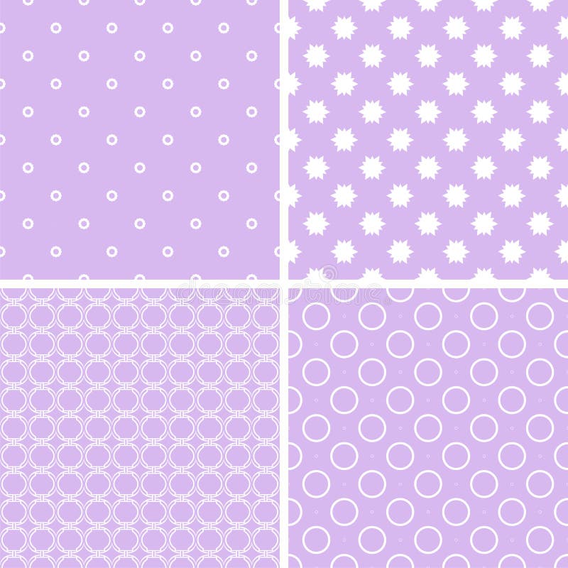 Retro abstract vector seamless patterns. royalty free illustration