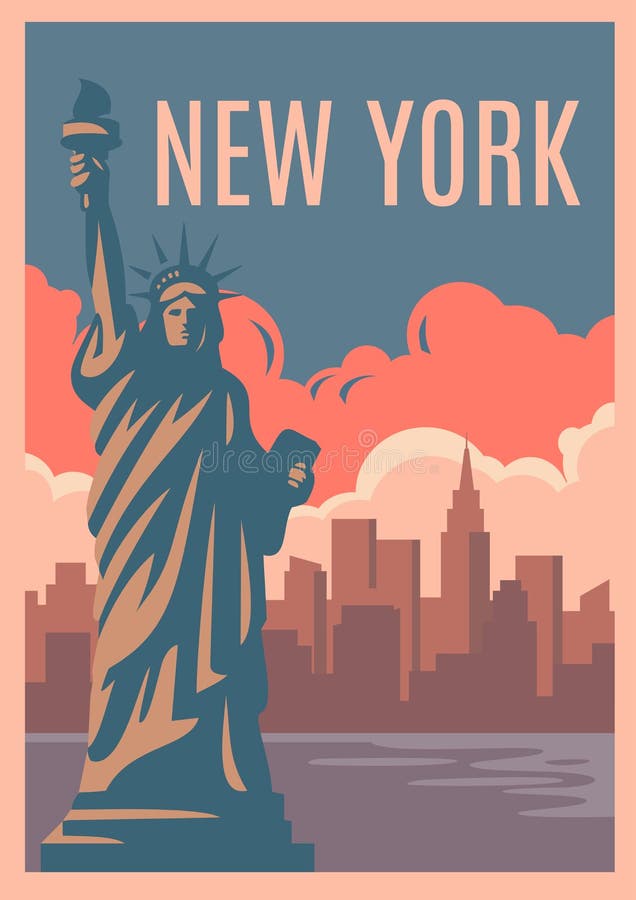 Retro Affiche van New York