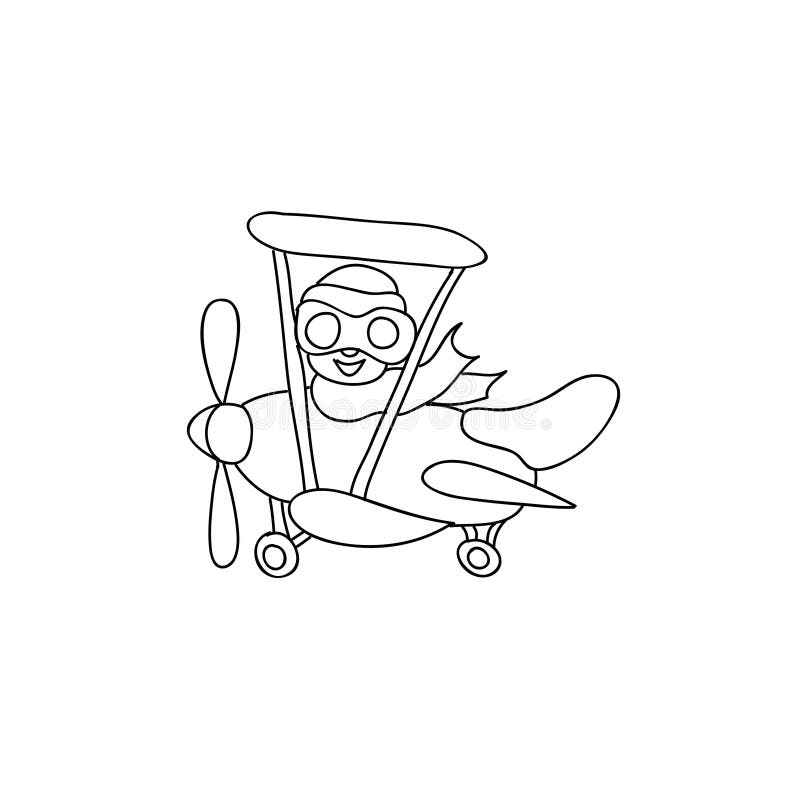 pilot coloring pages