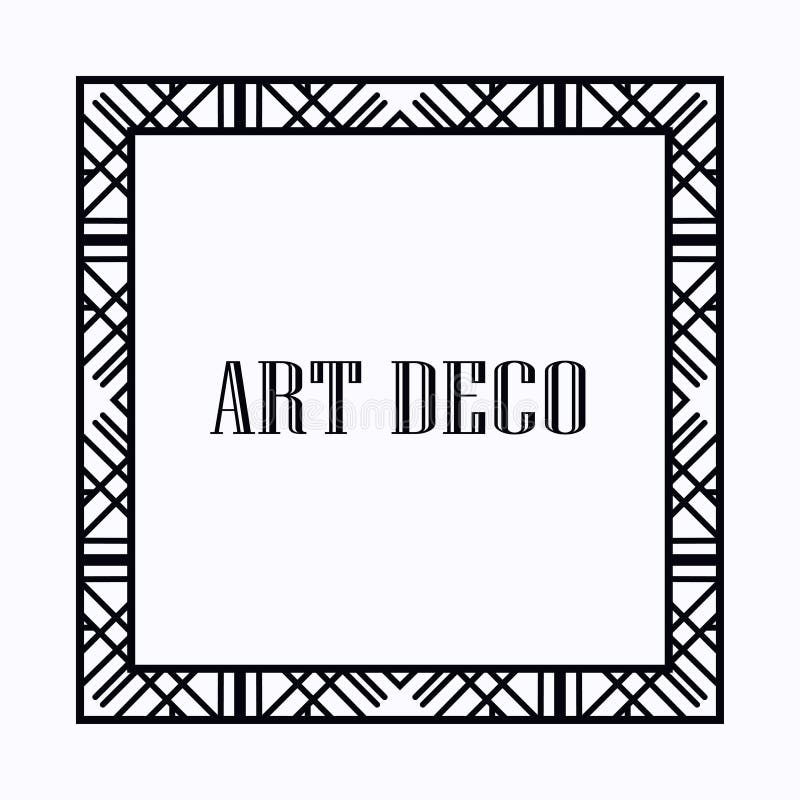 Art Deco Frame stock vector. Illustration of artistic 127293420