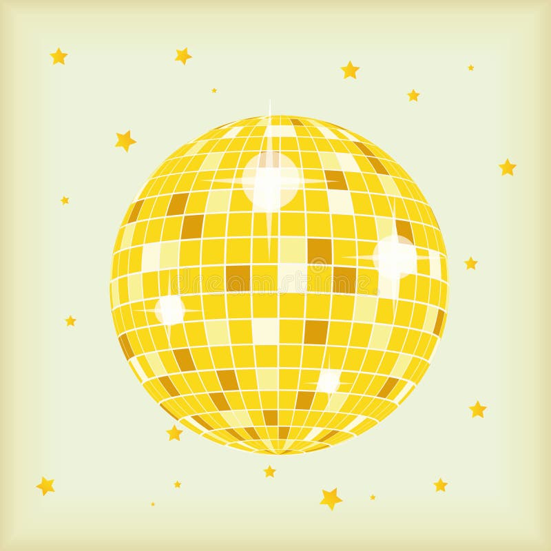 Retro- Art Discoball vektor abbildung Retro- Art Discoball vektor abbildung