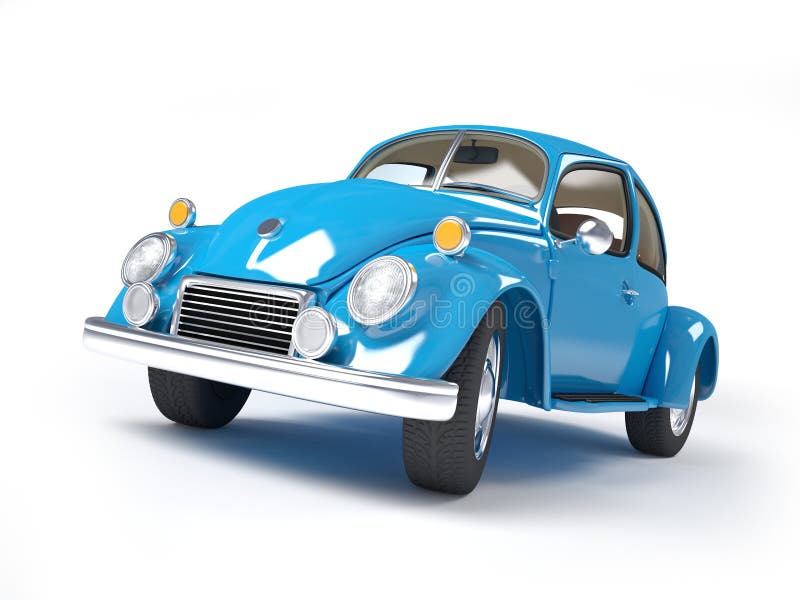 Retro automobile blu illustrazione vettoriale Retro automobile blu illustrazione vettoriale