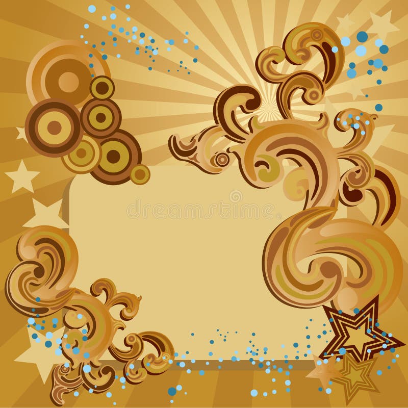 Retro background stock illustration