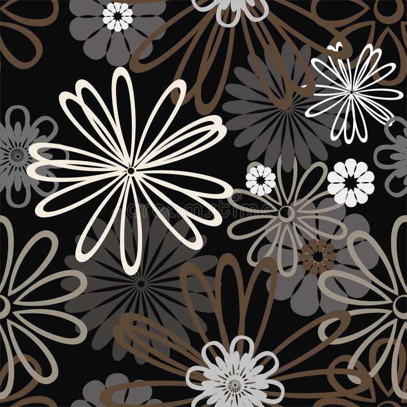 Retro floral background - vector illustration. Retro floral background - vector illustration