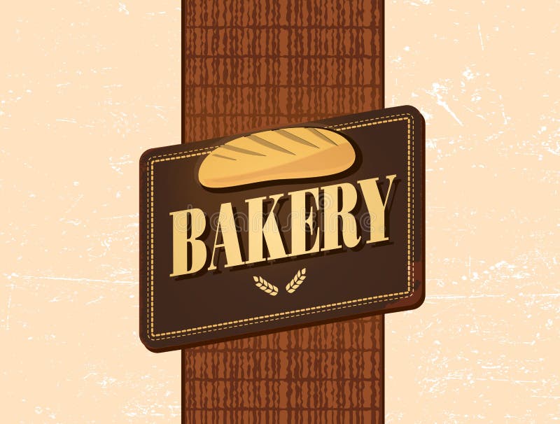 Retro bakery design stock illustration