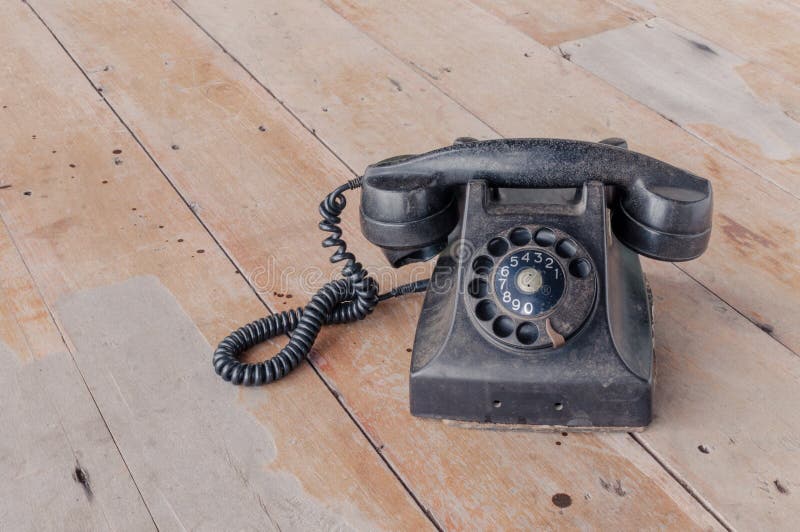 Vintage Retro Old Telephone Stock Photo - Download Image Now