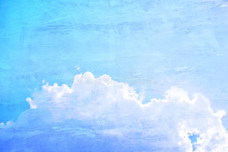 Retro blue sky background