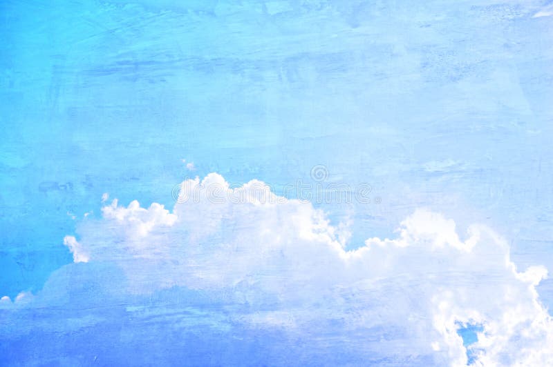 Retro blue sky background