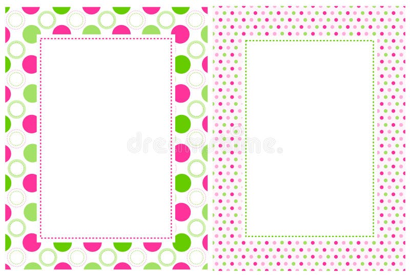 Retro bordo dei puntini di Polka royalty illustrazione gratis Retro bordo dei puntini di Polka royalty illustrazione gratis