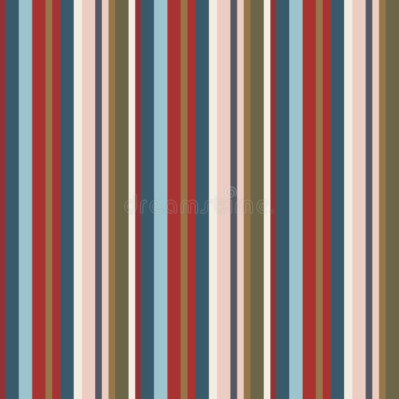 Retro Bright Colorful seamless stripes pattern. Abstract vector