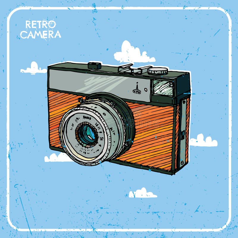 Vintage camera stock vector. Illustration of decoration - 30397036