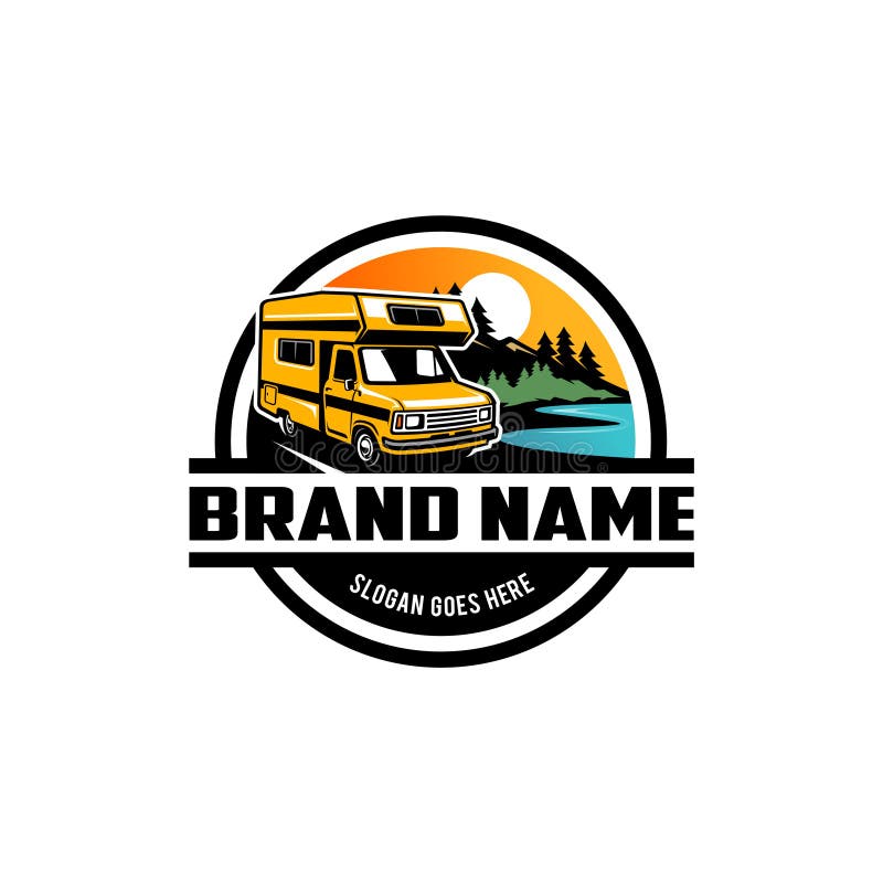 SUV Car, Adventure Camper Truck Illustration Logo Vector Stock Vector ...