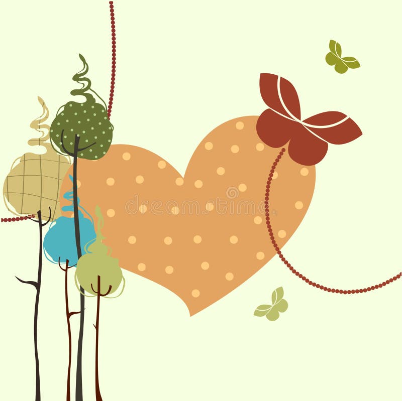 Retro cartolina d'auguri illustrazione di stock Retro cartolina d'auguri illustrazione di stock