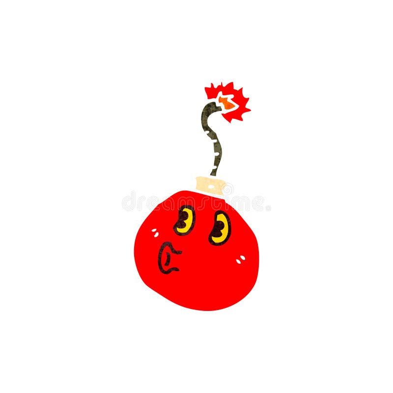 retro cartoon cherry bomb