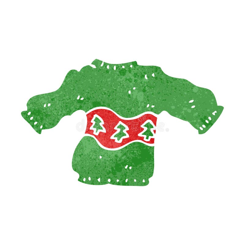 retro cartoon christmas top