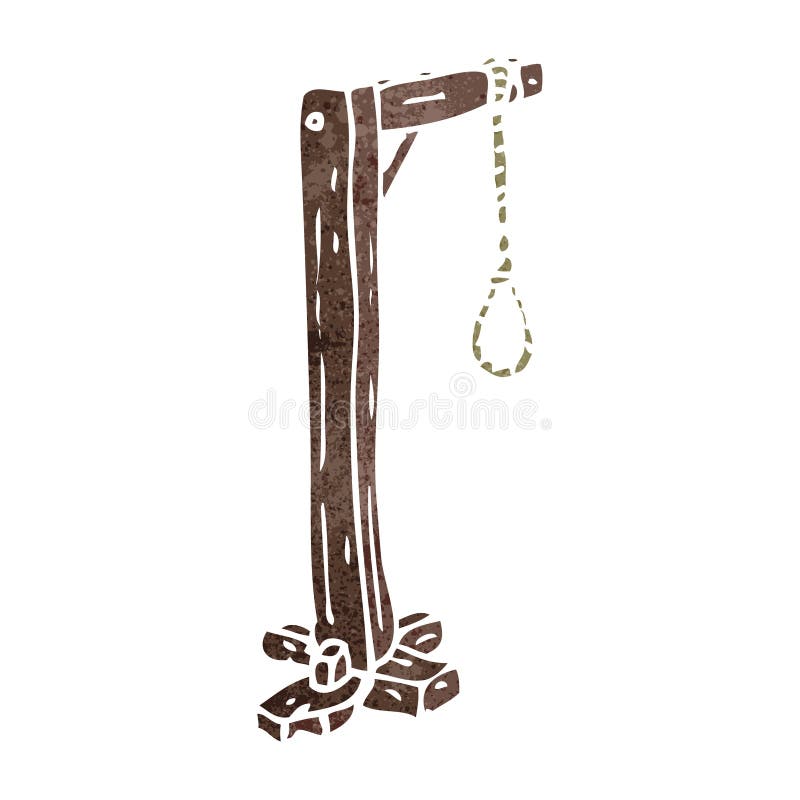 retro cartoon hangman s noose