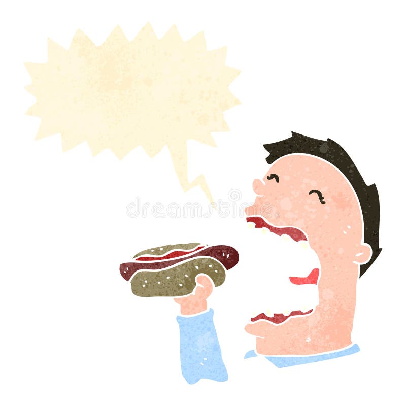 Мультяшник ест набитый рот. Есть хот дог если тебя блюет. Eating a hot dog транскрипция