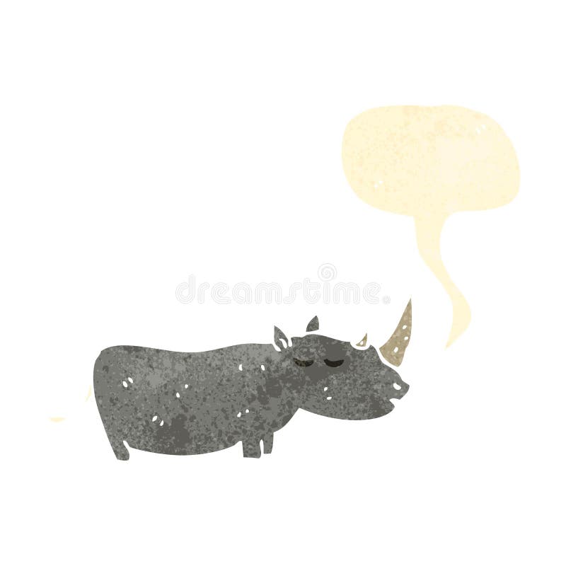 retro cartoon rhinoceros,rhino