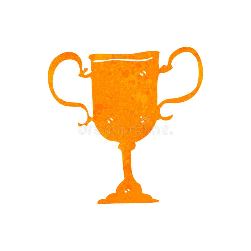 retro cartoon trophy