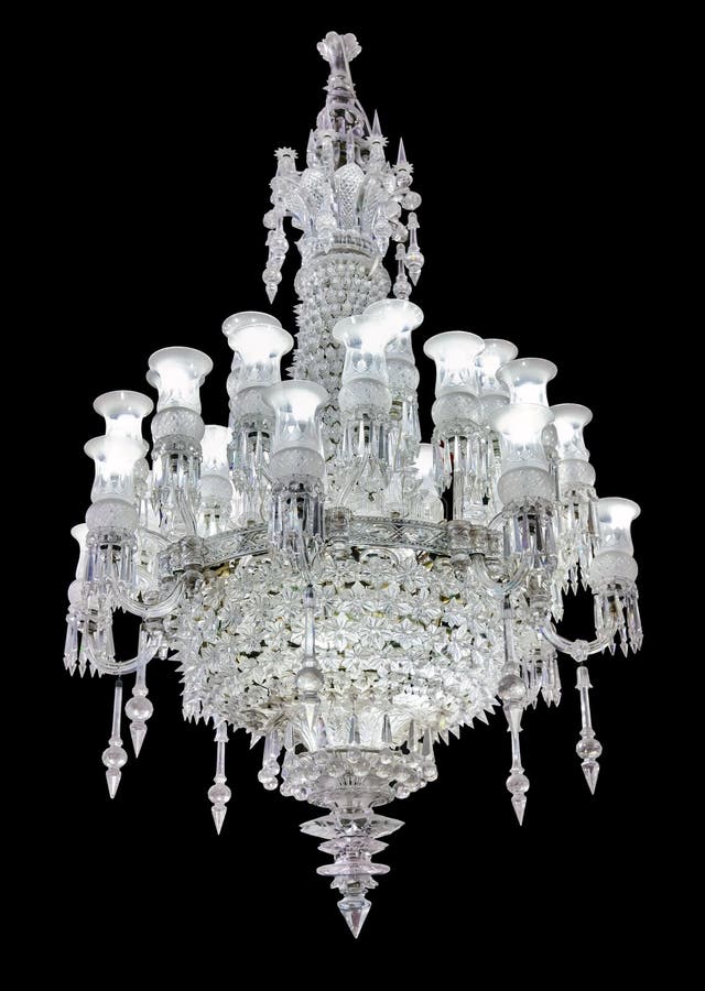 Retro chandelier stock photo