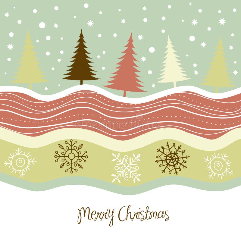 Retro Christmas Card