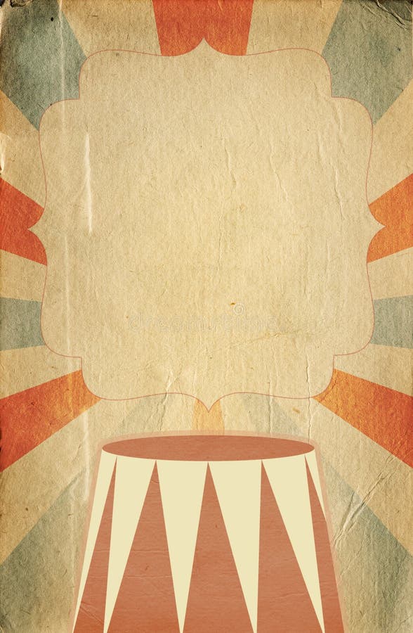 Retro circus style poster template on sunbeam background with a space for your text. Retro circus style poster template on sunbeam background with a space for your text