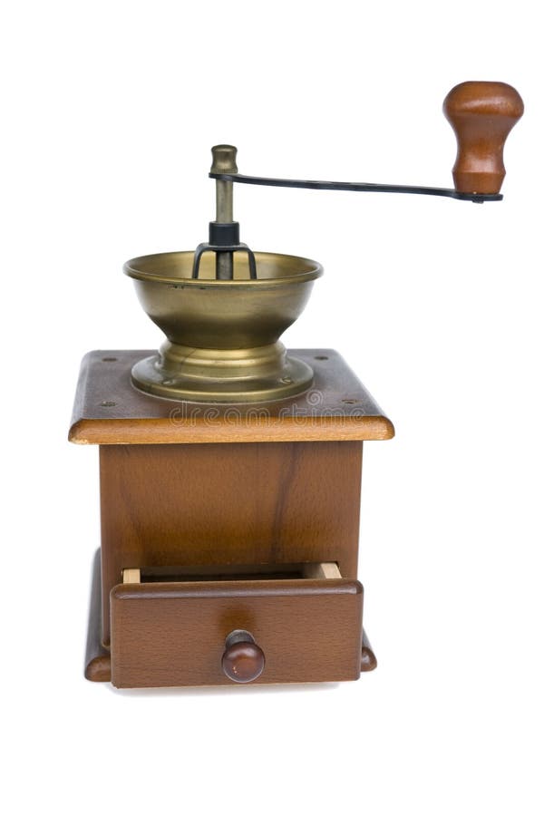 Retro Coffee Grinder stock photo. Image of white, container 95112980