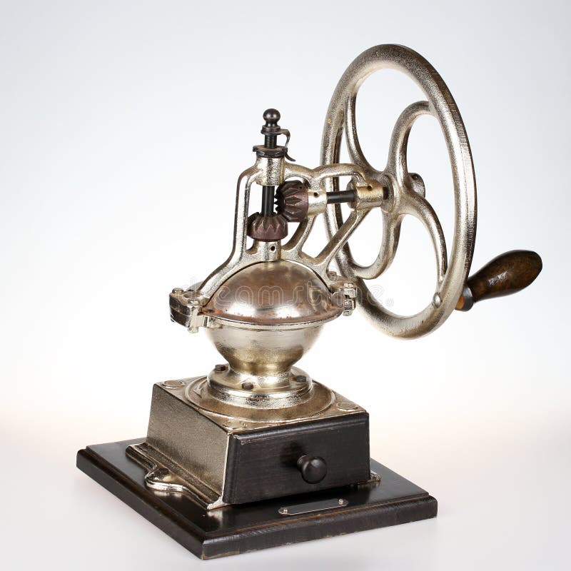 Retro coffee grinder stock image. Image of cafe, traditional 30692657
