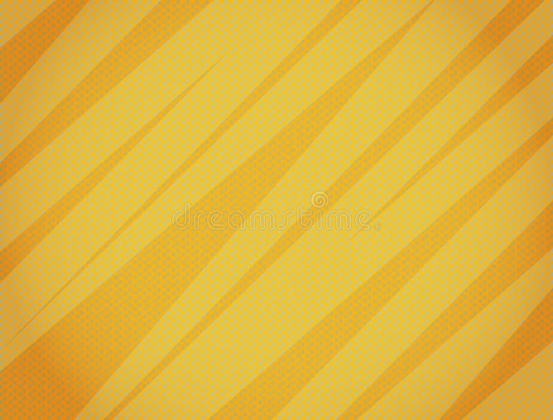 Pop art comic background lightning blast halftone dots. Cartoon Vector Illustration on orange