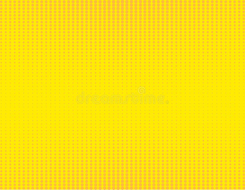 retro comic yellow and orange background raster gradient halftone pop art retro style