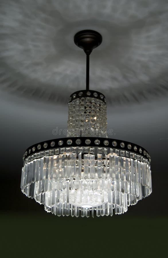 Retro crystal chandelier royalty free stock photography