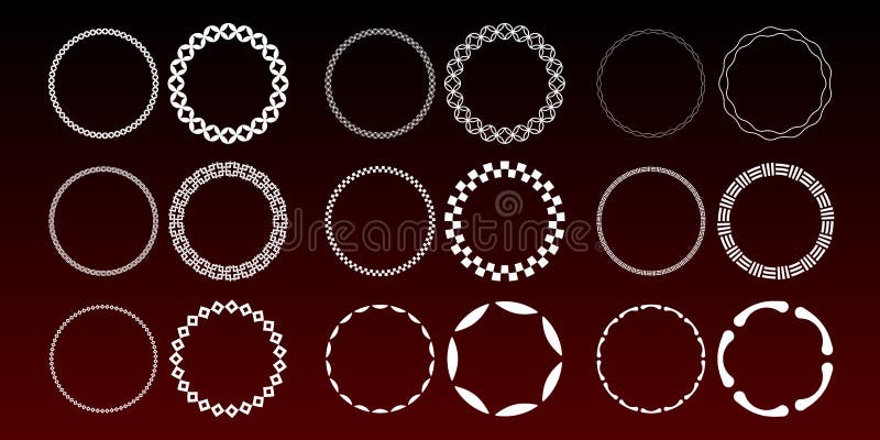A retro design small label set stock illustration.